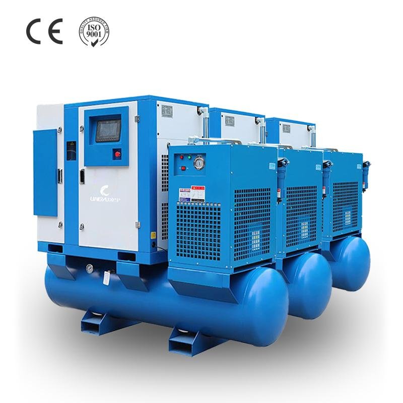 10 HP Screw Air Compressor with Refrigerated Dryer