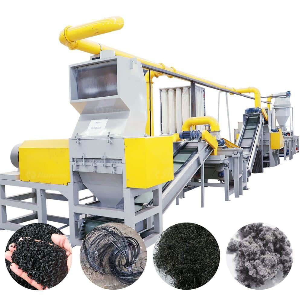 Waste tire recycling line, tire recycling,tyre recycling