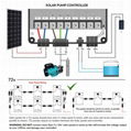 72v 1200w, 1.6HP brushless dc solar powered swimming pool filter pumps 2