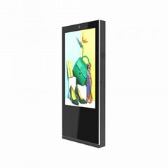 65 inch floor standing touch screen outdoor advertising machine (single-sided)