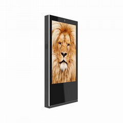 75 inch floor standing touch screen outdoor advertising machine (single-sided)