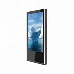 86 inch floor standing touch screen outdoor advertising machine (single-sided)