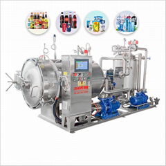 Intelligent water immersion retort machine for  food autoclave