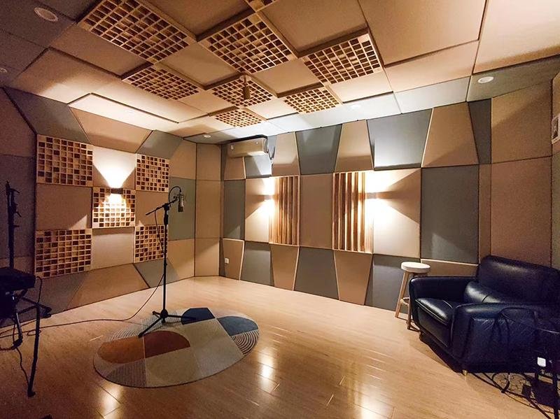 高檔實木擴散體電視台錄音棚演播室音響體驗館專用松木裝飾吸音板 4