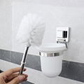 DOGO  Toilet Brush Holder With Accessories Drill-Free Toilet Brush Set  2