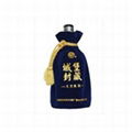 Professional production of velvet bags,