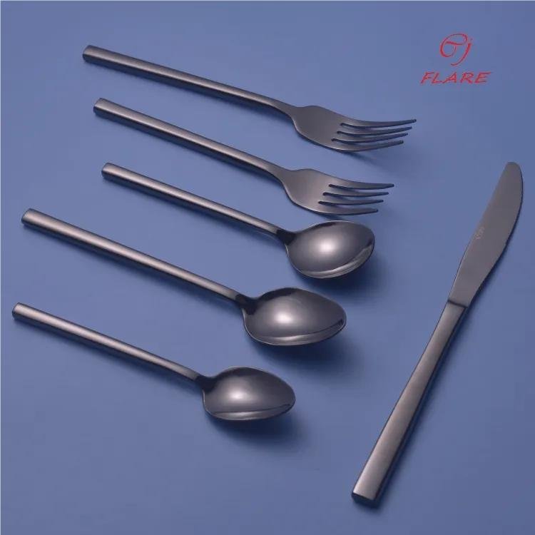 Elevate Your Dining Aesthetic: Color Sandblasted Flatware Set Is the Way To Go 4