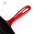Enameled Cast Iron Thick Uncoated Flat Bottom Nonstick Frying Pan