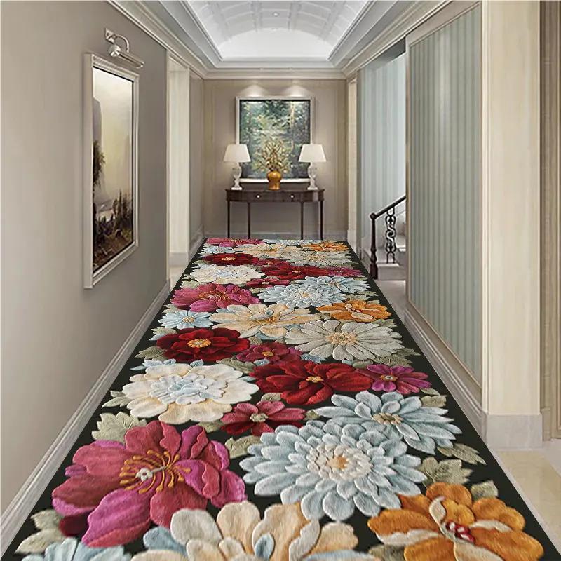 Luxury Hotel Corridor Ballroom Modern Design 3D digital Printed carpets 3