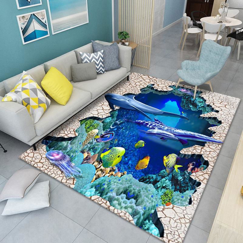 Marine Luminous Magic Carpet New Microfiber 3d Portrait Printable Carpet