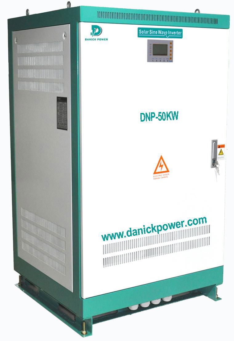 50kw Split Phase 120/240Vac Pure Sine Wave Off Grid Inverter with Solar Charge C