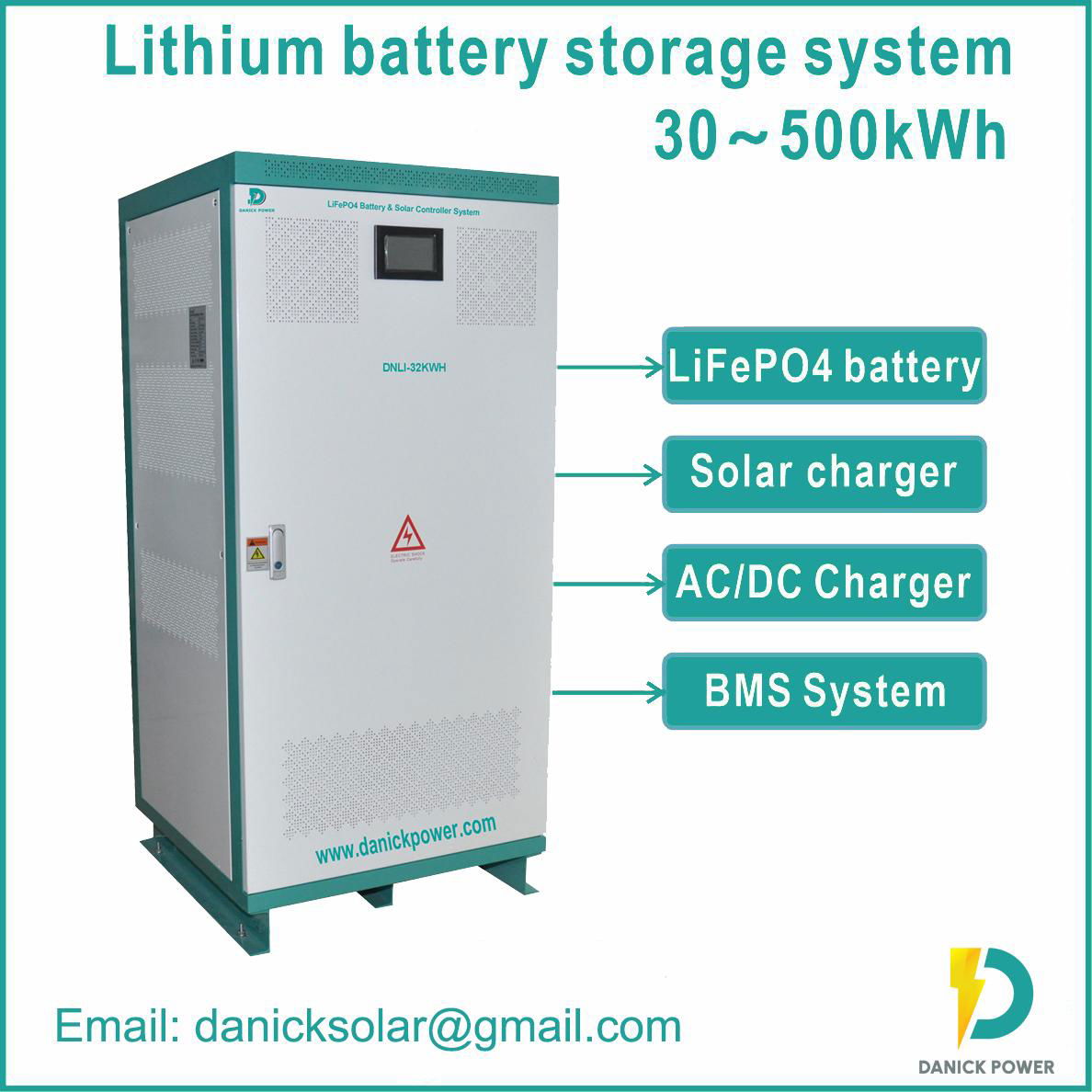 140KWH Energy Storage System Lithium Ion Battery built in BMS & AC Charger & MPP 3