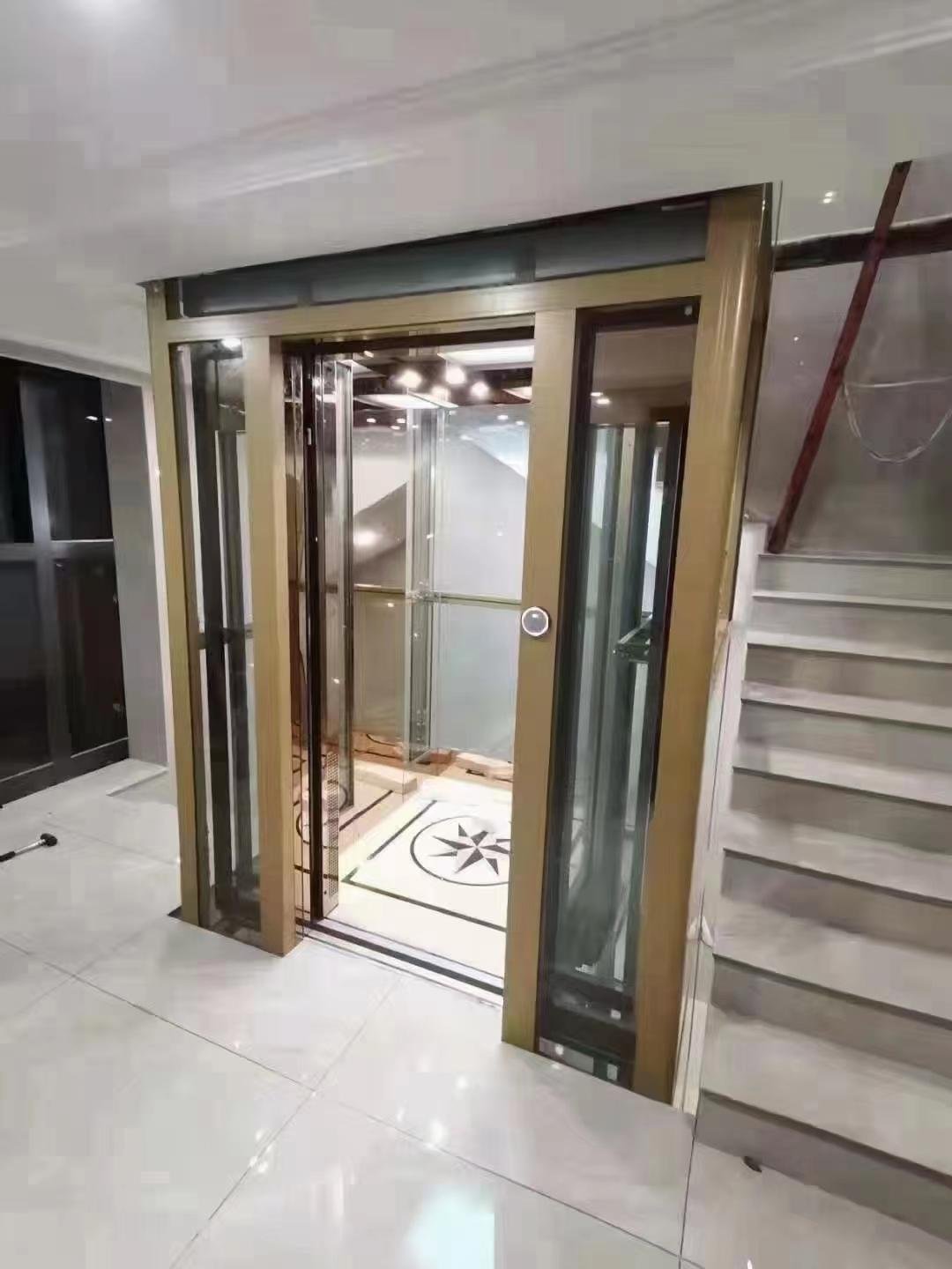 靜音家用電梯 二層三層四層 別墅無機房小型昇降梯 觀光玻璃轎廂 4