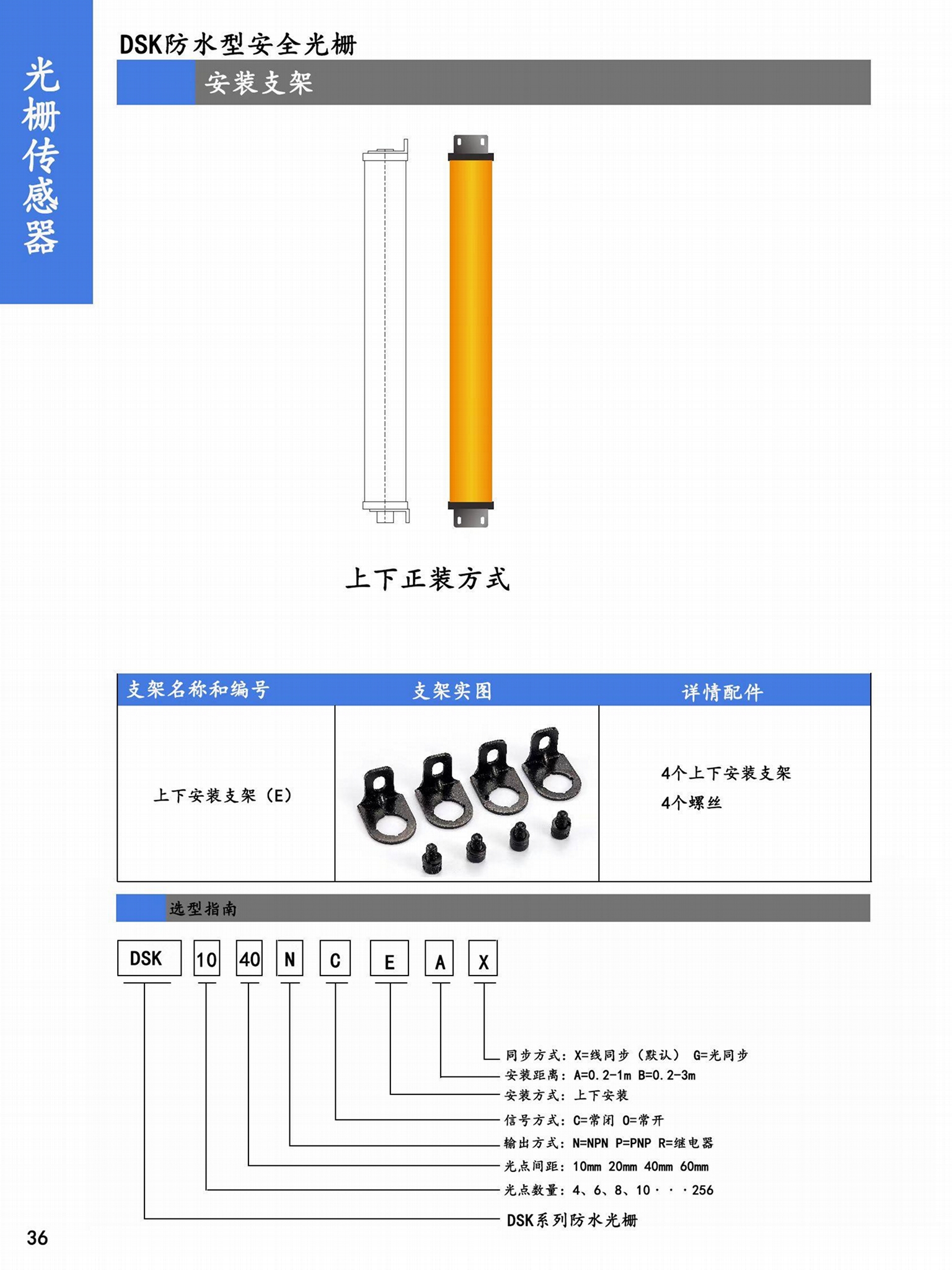 DSK防水安全光柵適用於噴塗設備屠宰場飲料廠測量檢測 2