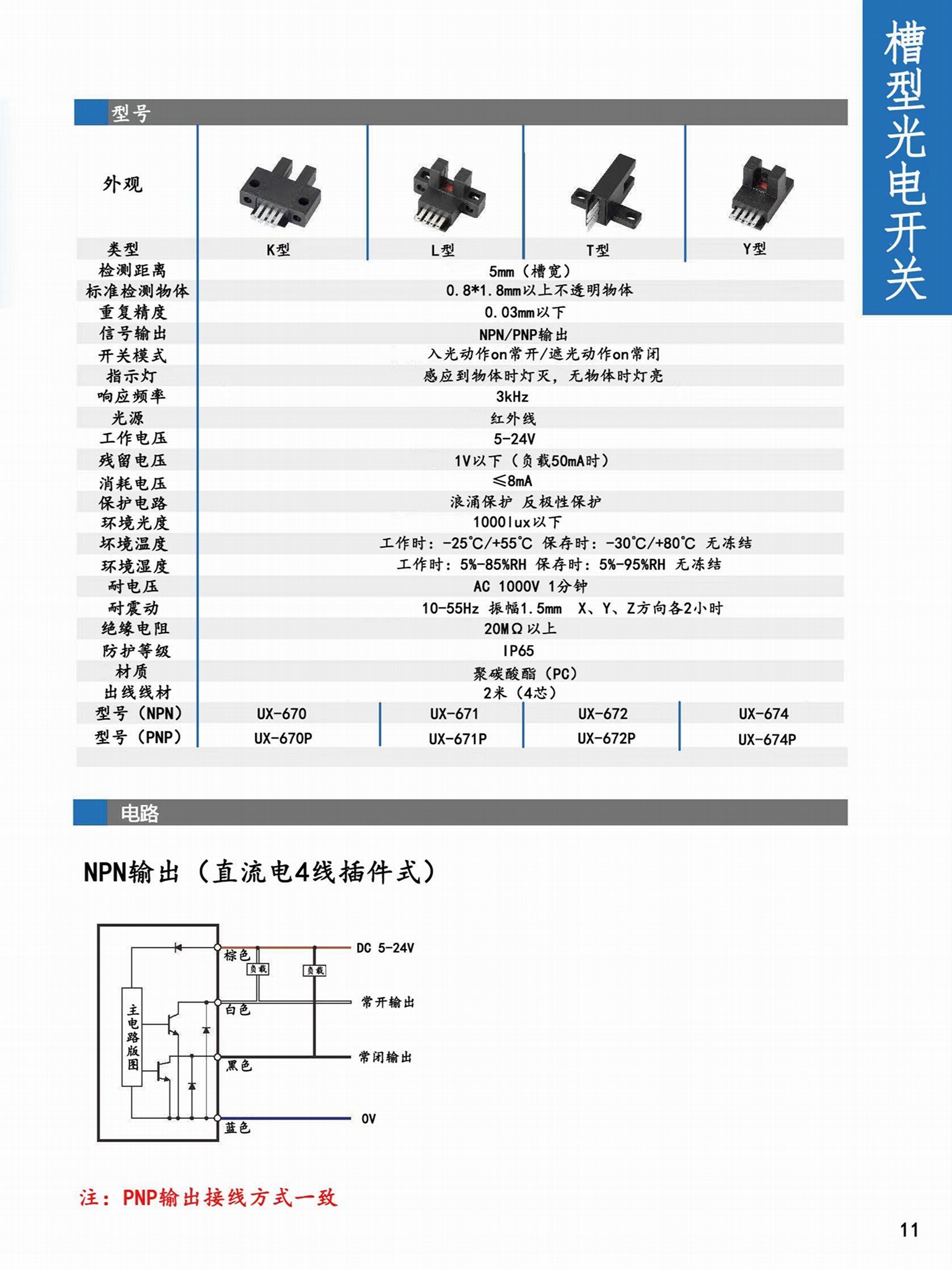 井禾插件型槽型光电开关插件型行程限位开关 2