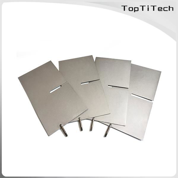 Titanium electrode plate for water treatment From Toptitech 2