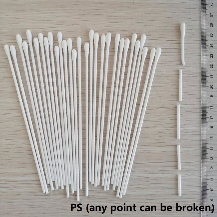 15cm一次性塑料杆（ps/pp）人造丝棉签采样拭子