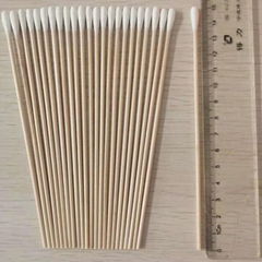 15cm disposable wooden pole degreased cotton swab