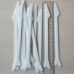 Disposable plastic gynecological test piece