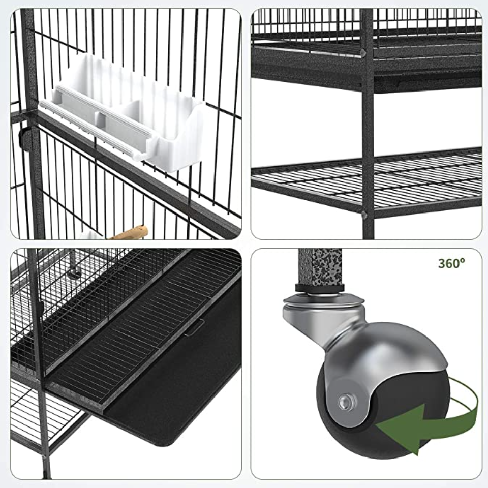 Pet Wire Cage Breeding Cage Quail Aviary Bird Parrot Cage 2