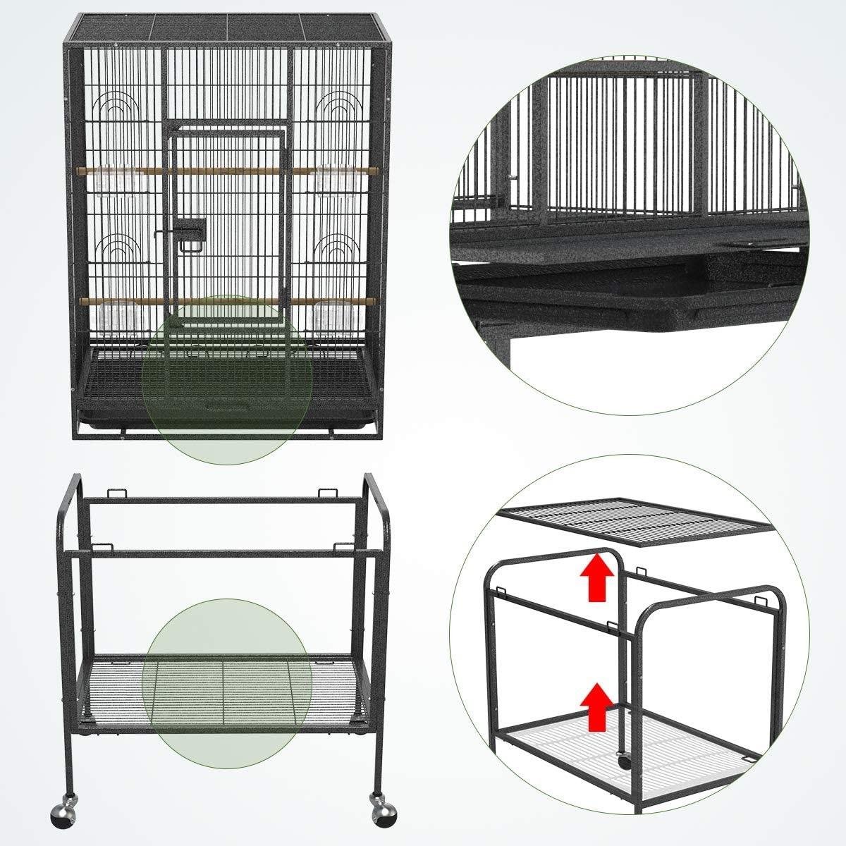 Manufacturer Stainless Steel Cage Bird Breeding Large Big Birds Cages 4