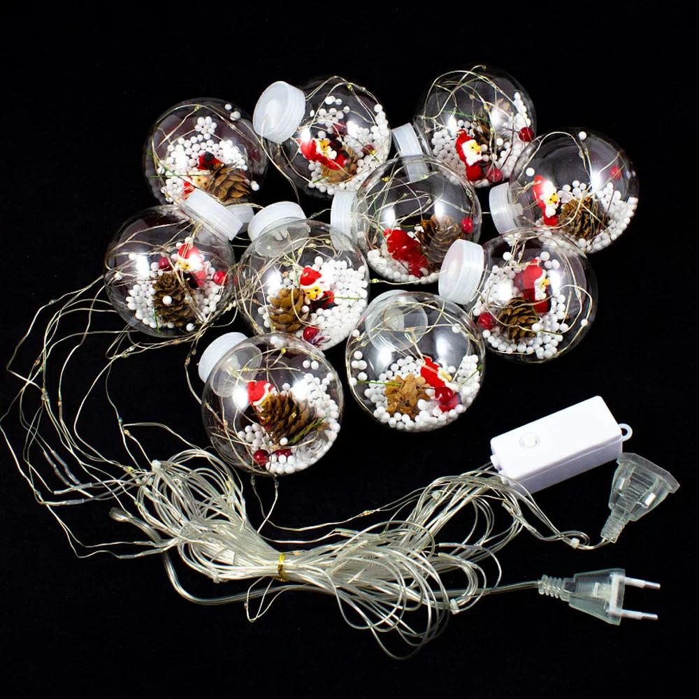 Christmas decoration High quality Copper wire LED ball curtain light 3