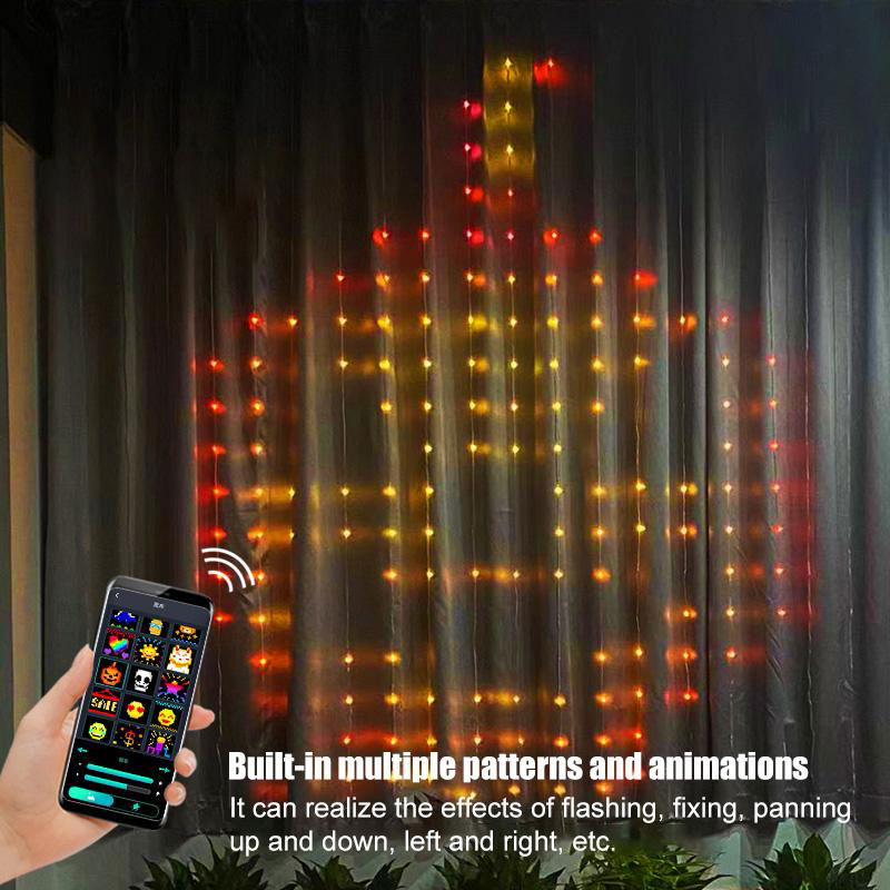 Christmas Decoration Led app control smart RGB string curtain light