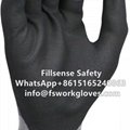 15Gauge Nylon Spandex Liner Microfine Nitrile Foam Coated Gloves 