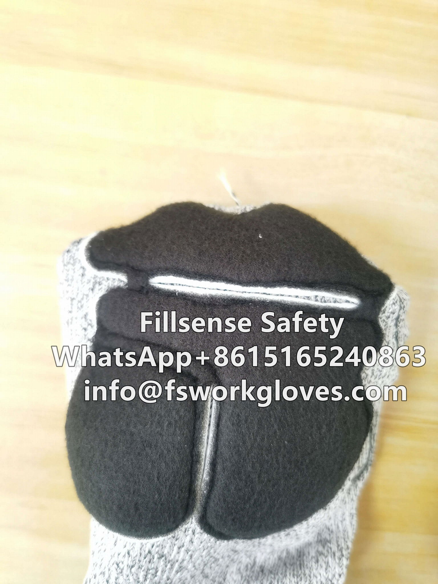 Anti Vibration Anti Cut HPPE Liner Nitrile Sandy Coated TPR Anti Impact Gloves 4