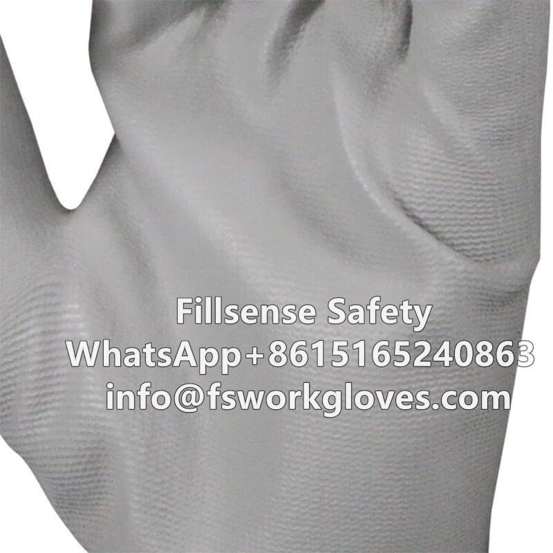 13Gauge Polyester Liner Polyurethane/PU Coated Gloves 5