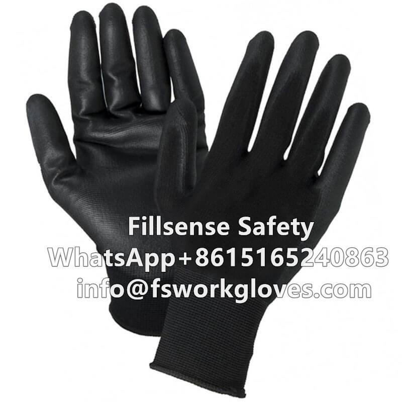 13Gauge Polyester Liner Polyurethane/PU Coated Gloves 4