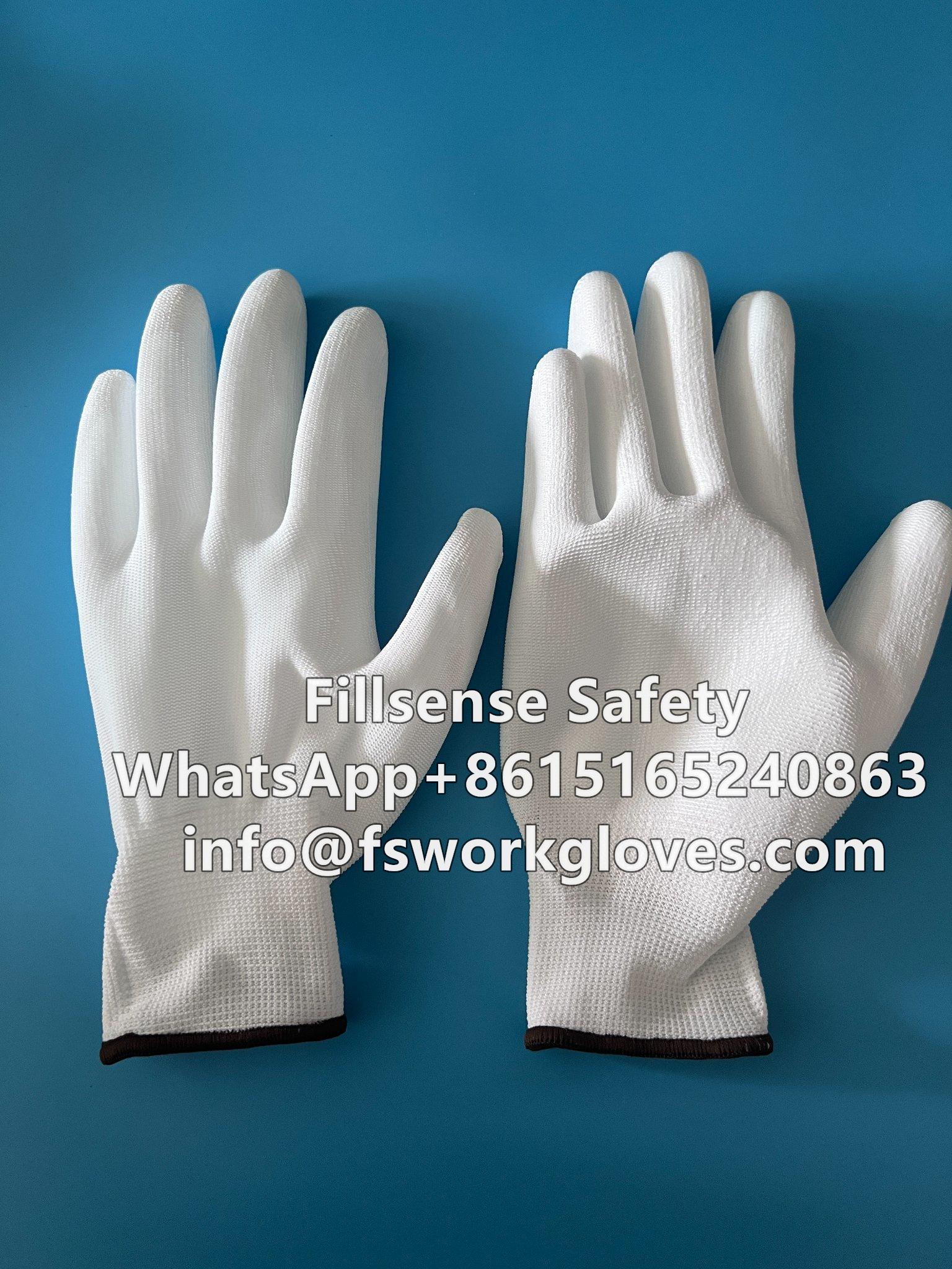 13Gauge Polyester Liner Polyurethane/PU Dipped Gloves    2