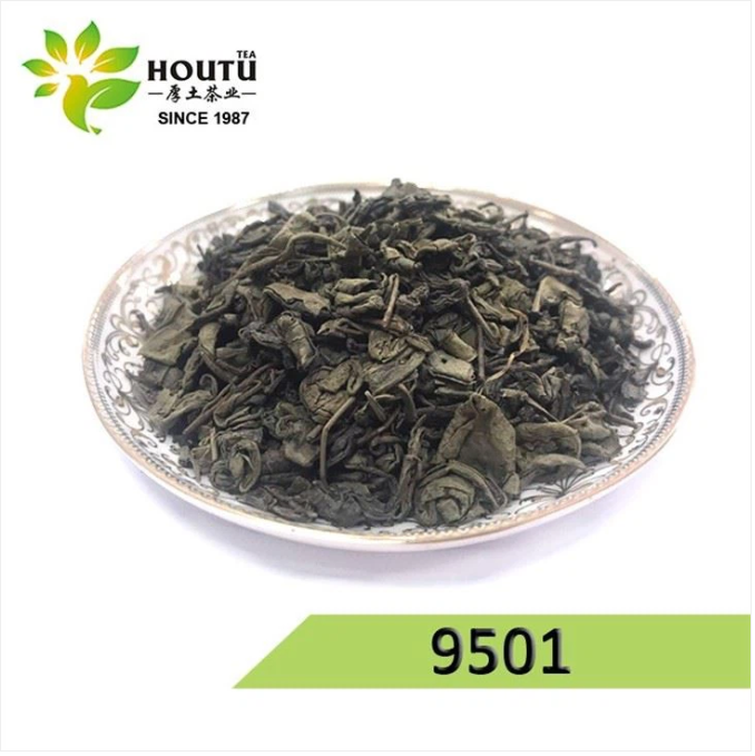 China Green Tea Gunpowder 9501 big leaves wholesale Uzbekistan Tajikistan
