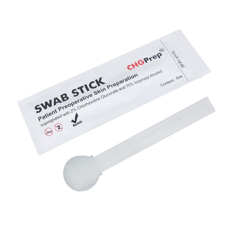 Big Circular Head Medical Disinfectant Swab with 2% chlorhexidine gluconate (CHG