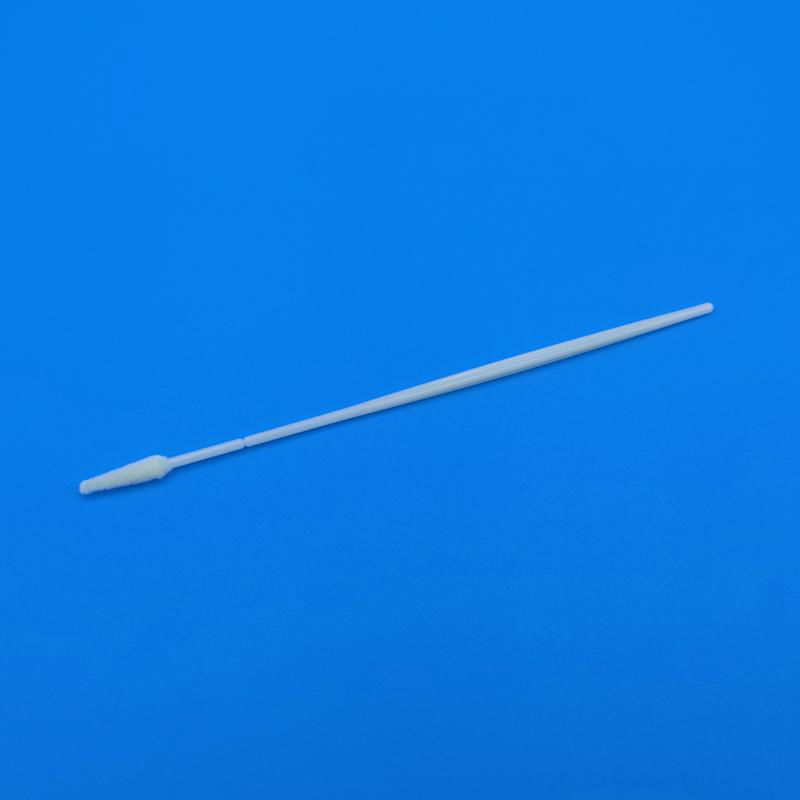 Woman Use Disposable Medical Sterile Flocked Cervical Swab for Gonorrhea and Chl