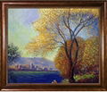 Hand-painted abstract landscape decorative art oil painting 1