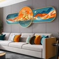 Abstract landscape wall decorative painting modern style porcelain painting