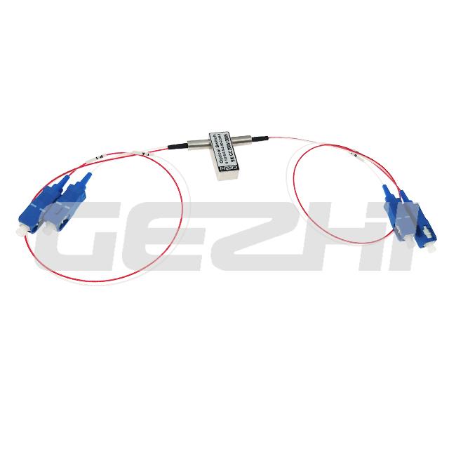 2x2 Bypass Opto-Mechanical Bi-directional Fiber Optic Switch connects optical ch