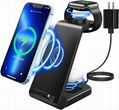 Mobile Phone Wireless Charger Station Desktop 3 in One Magnetic Quick 18W OEM Qi 1