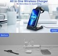 Mobile Phone Wireless Charger Station Desktop 3 in One Magnetic Quick 18W OEM Qi 5