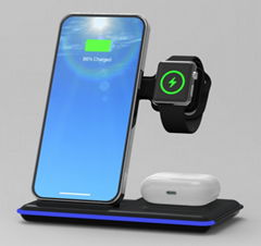 Wireless Charger Station Desktop 3 in 1 Magnetic Quick 23W support OEM