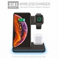 Fast  3 in 1 Wireless Charger Stand Dock Foldable 2