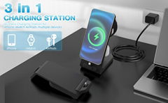 Mobile Phone Charger Station Desktop 3 in One Magnetic Quick 18W OEM Qi