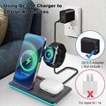 3 in 1 Fast Wireless Charger Stand Dock Foldable    4