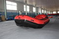 CE and pvc hull material camouflage inflatable rafting boat