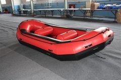 CE and pvc hull material camouflage inflatable rafting boat