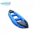 Popular Design 400cm 3 Person Fishing Inflatable Kayaks With Accessories