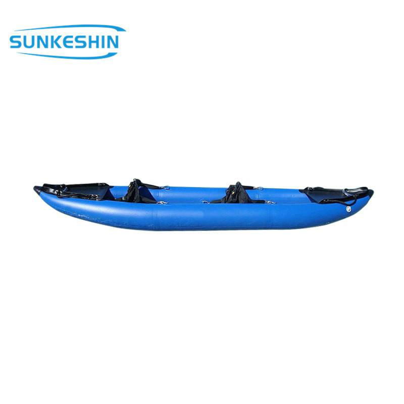Popular Design 400cm 3 Person Fishing Inflatable Kayaks With Accessories 3