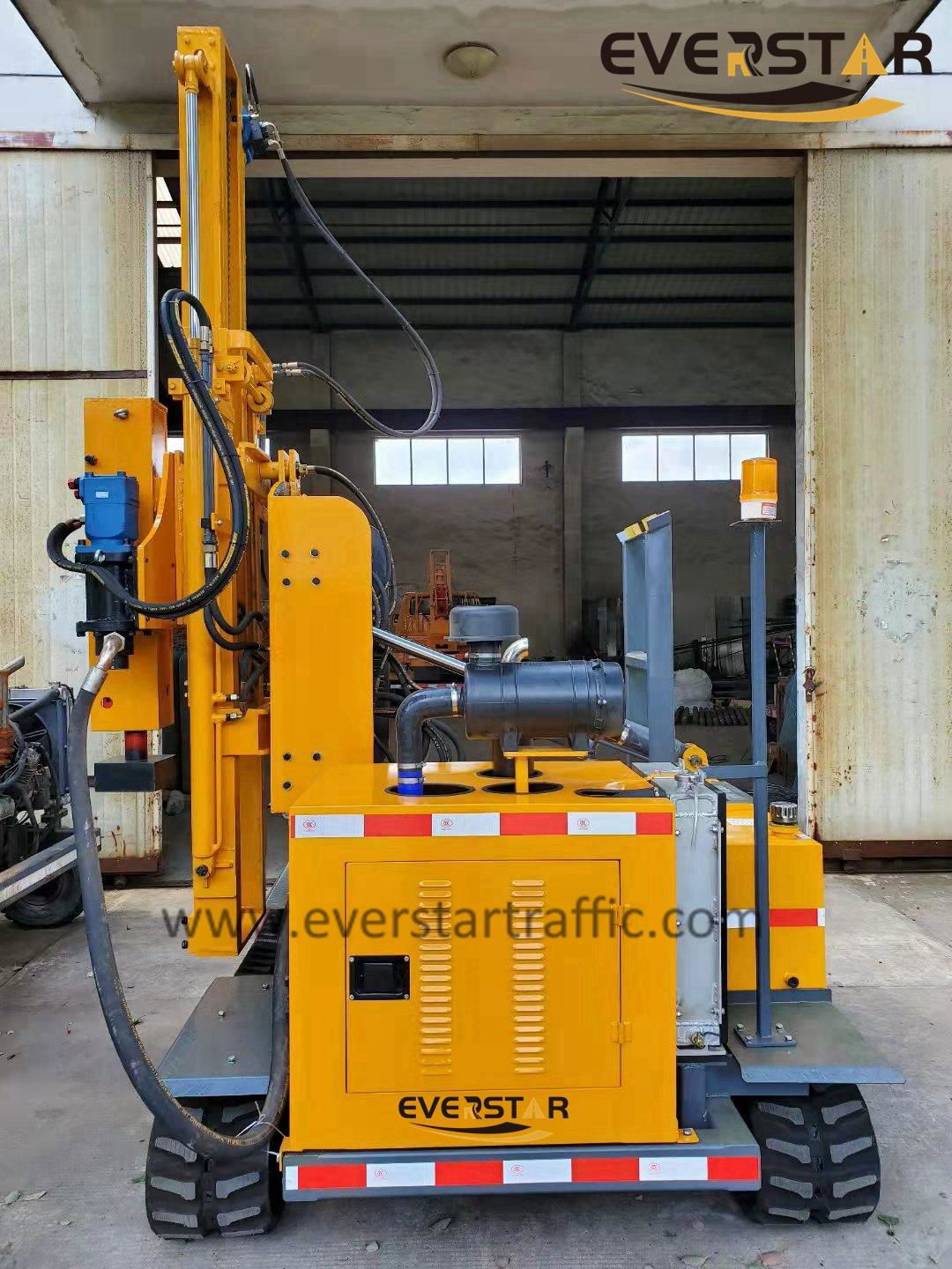 ES-E HYDRAULIC PHOTOVALTIC SOLAR PANEL POST PILE DRIVER 2