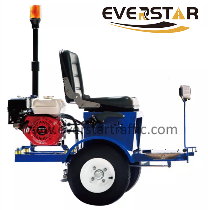 ES-9A DRIVER BOOSTER MACHINE CONNECTED WITH HAND PUSH ROAD MARKING MACHINE